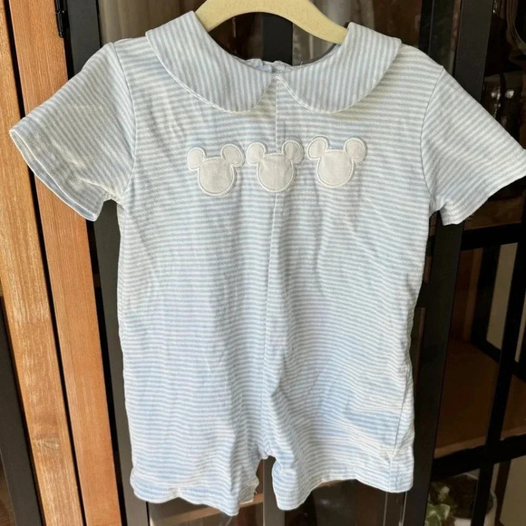 Cecil And Lou Other - Cecil & Lou Romper Knit Appliqué Mouse Ears baby boy shortall mickey disney